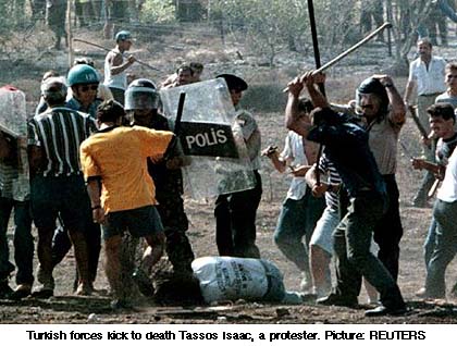 Turks beating to death Cypriot